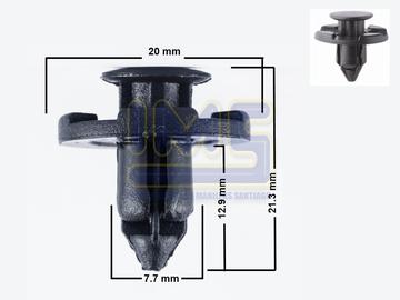 Broche Guardafango Plastico Negro (compra Minima 25/u) Universal Varios img-1 Importadoraims
